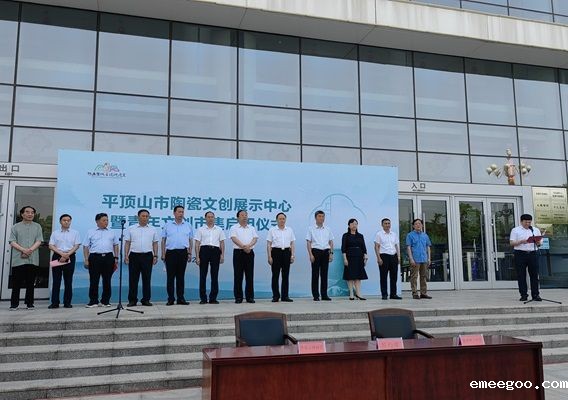 我院党委书记翟会杰在平顶山市陶瓷文创展示中心暨青年文创市集发言